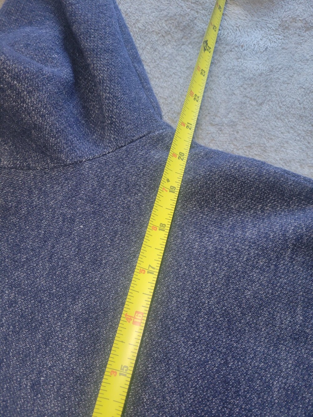 Hanes Navy Full-Zip Hooded Sweatshirt - Picture 7 of 8